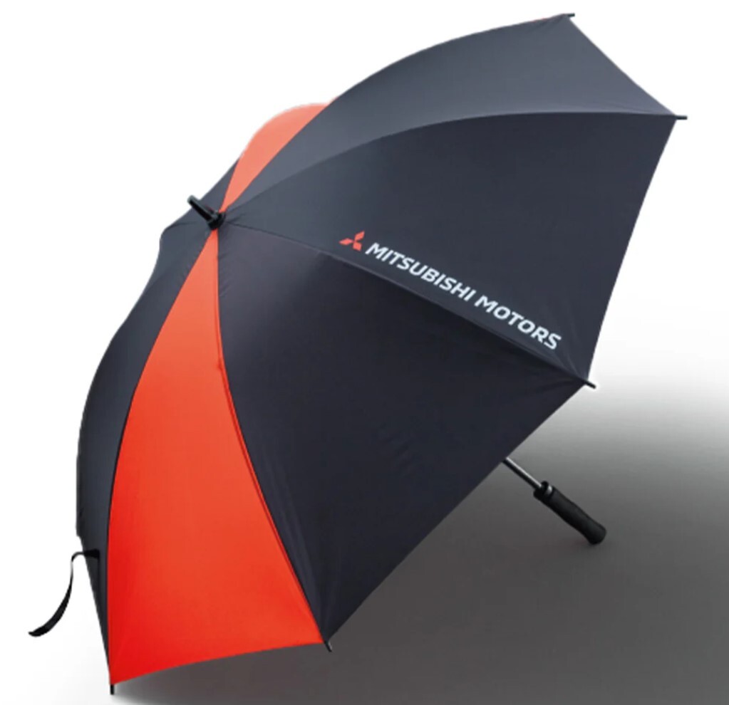 ★新品 未使用 純正部品 三菱 アウトランダー PHEV 大型パラソル 晴雨兼用 キャリーケース付き アウトドア 傘 三菱車 用品 希少 レア★拍卖
