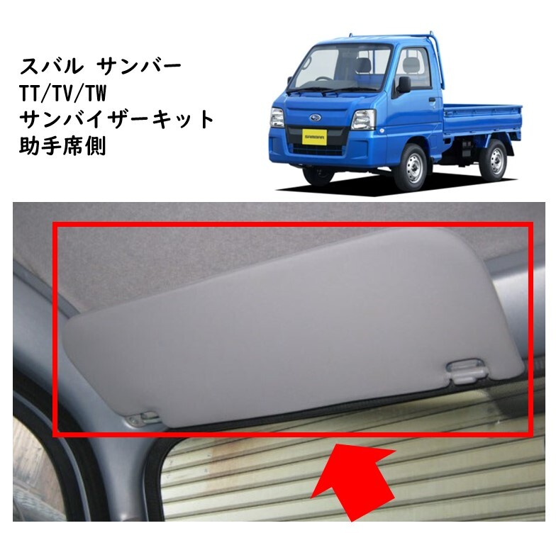 ★新品 未使用 純正部品 スバル サンバー TT/TV/TW サンバイザーキット 助手席側 メンテナンス カスタマイズ リフレッシュ 在庫限り レア★拍卖