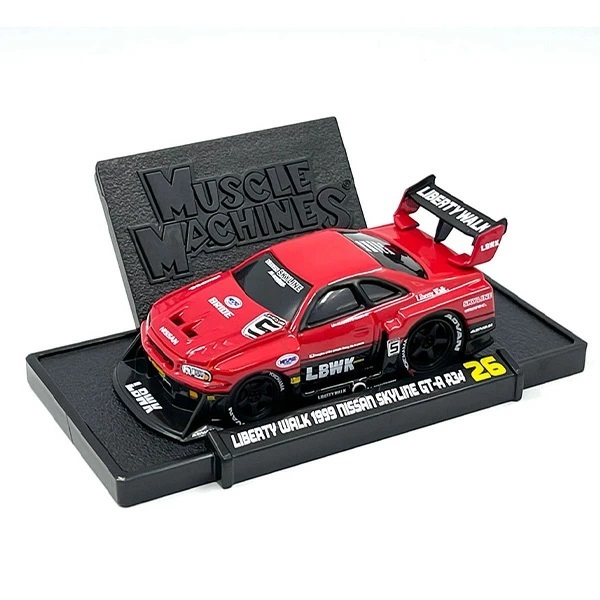 ■マッスルマシーン■1/64 日産スカイライン GT-R R34 Liberty Walk 1999 NISSAN SKYLINE リバティウォーク トミカ シルエットフォーミュラ拍卖