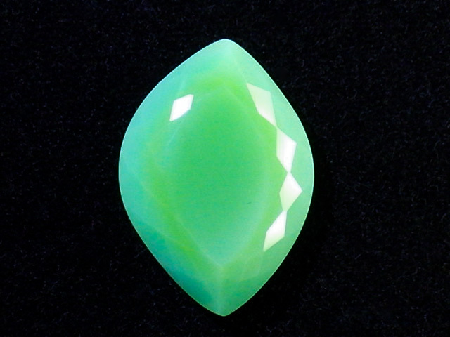 ★素敵なクリソプレーズ・カット★12.1ct/22.2mm★天然石緑玉髄★ファンシーシェイプ非加熱★宝石ルース裸石★GEMジェムストーン★kamesan拍卖