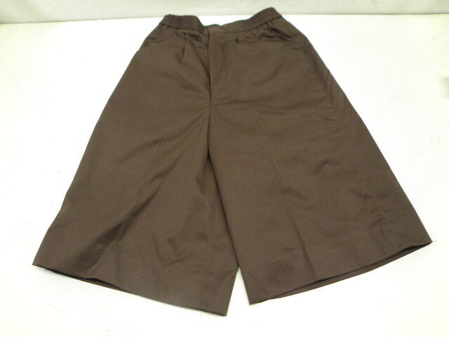 ゆったり!ウエストゴム!キュロット!W55~59cm(7号-茶)拍卖