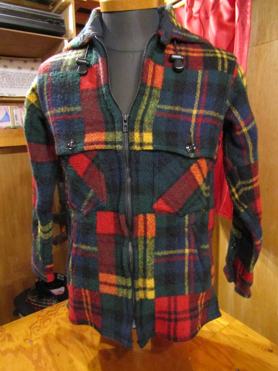 USA古着 JOHNSON WOOLEN MILLS フードジッパーコート拍卖