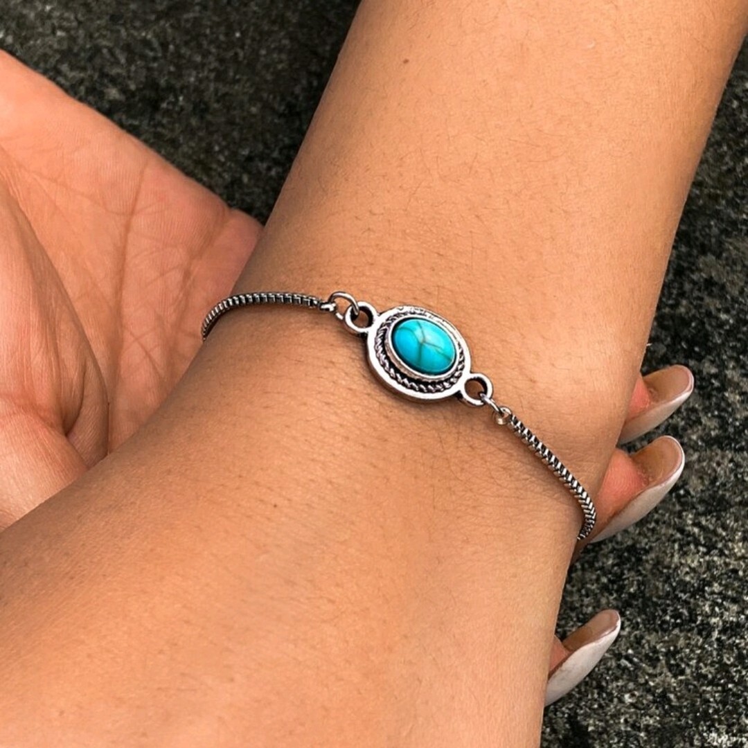 A672 ブレスレット レディース ターコイズ トルコ石 シルバー k18 18金 シルバー925 金属アレルギー ハワイアンジュエリー プレゼント 拍卖