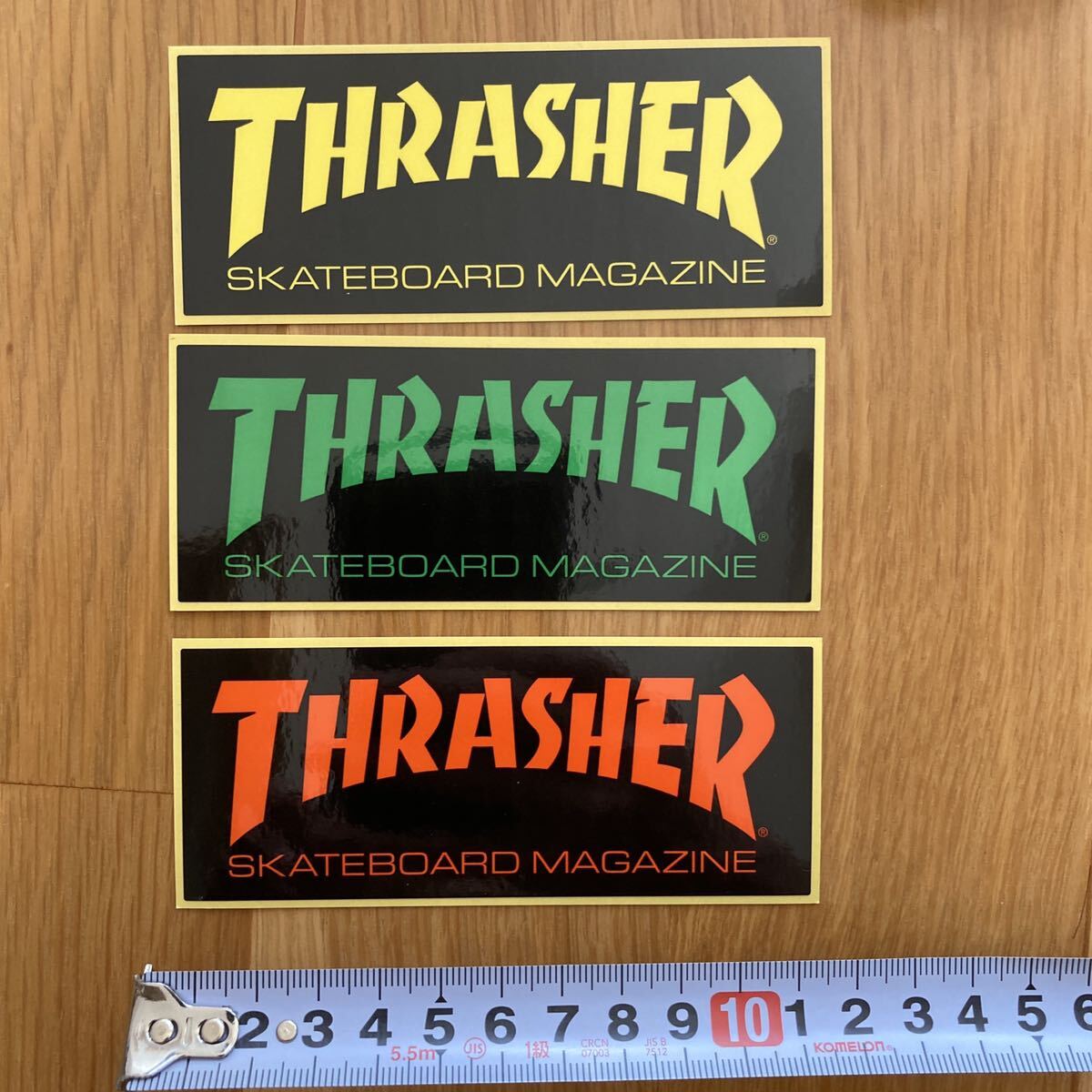 未使用 THRASHER ステッカー 3枚 シール スラッシャー スケート ボード スケボー マガジン SB Skateboard トランスワールド SLIDER拍卖