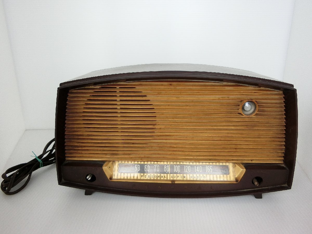 ◆昭和レトロ 真空管ラジオ GENERAL ゼラネル PERSONAL SUPER RADIO 6S-14 当時物 アンティーク拍卖