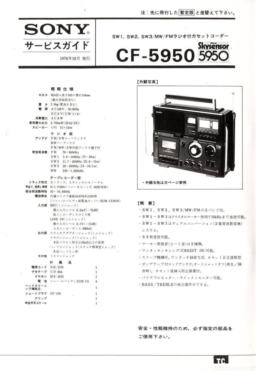 即決★送料込★BCL★希少ベリカード★岐阜放送+おまけ★SONY★スカイセンサーカセット★CF-5950★カラーサービスガイド&サービスノート付拍卖