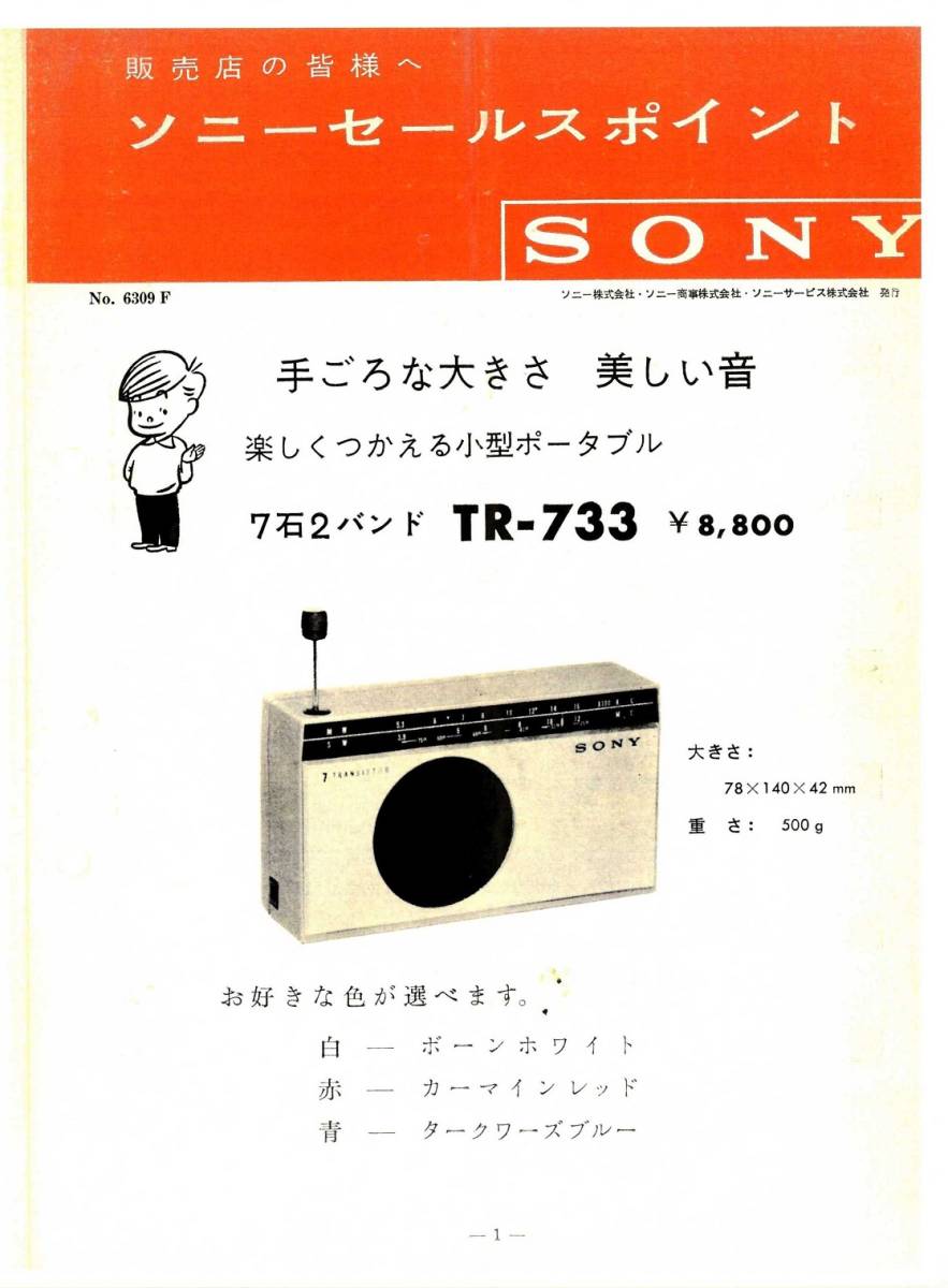 即決★送料込★BCL★希少ベリカード★ELWA放送★西アフリカ★リベリア+おまけ★SONY★ソニー★7石2バンド★TR-733カラーサービスガイド付拍卖