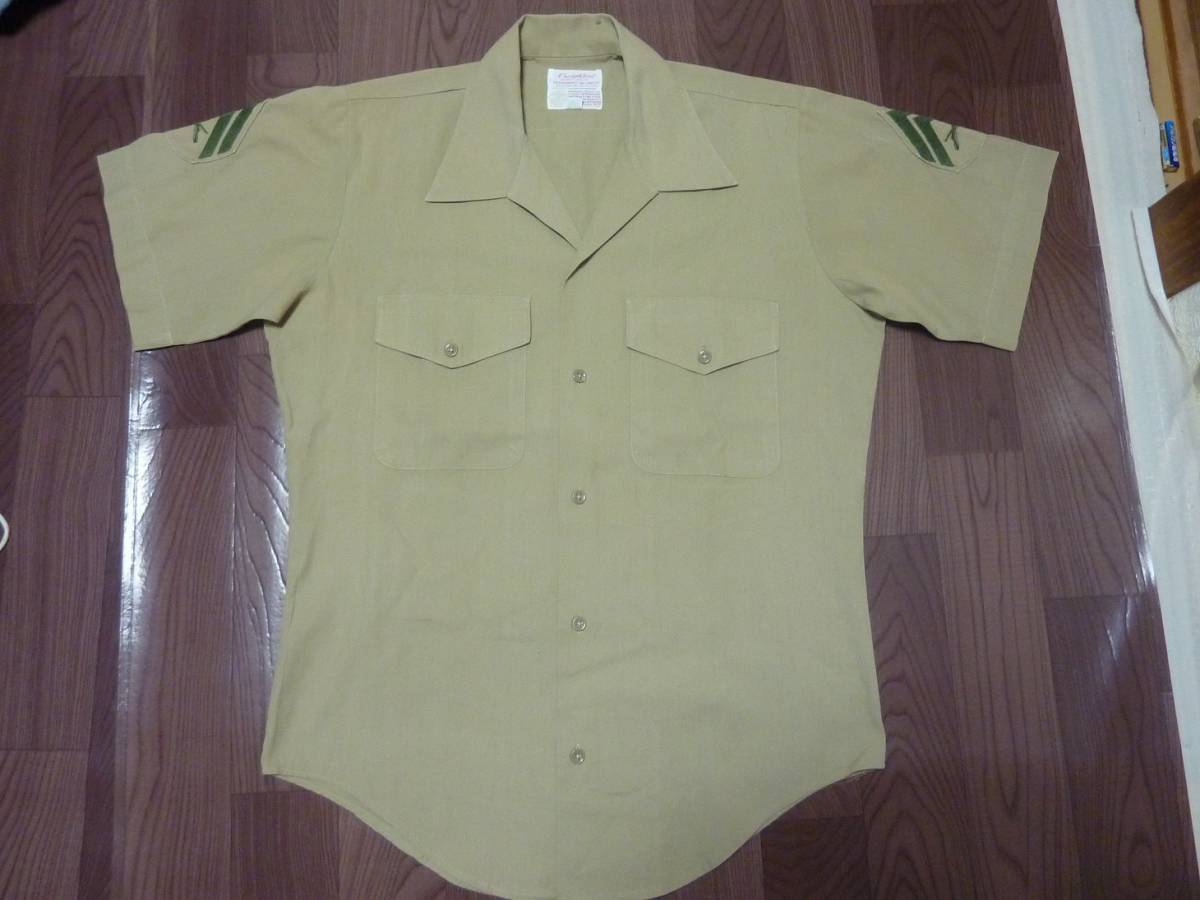 古着 Made in U.S.A Creighton クレイトン アメリカ海兵隊 伍長 半袖シャツ拍卖