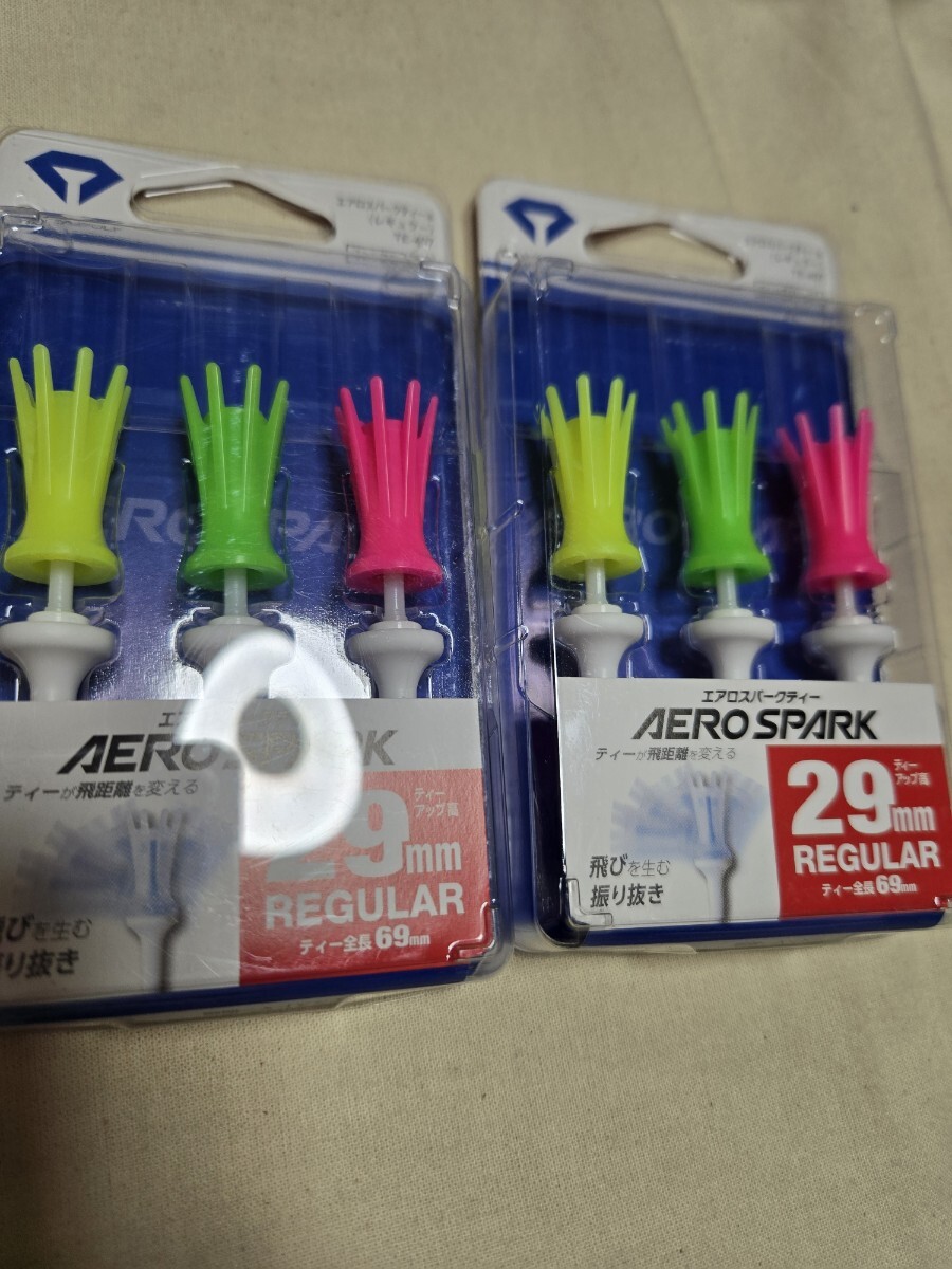 カラー エアロスパークティー 29mm TE-407 ダイヤゴルフ レギュラー拍卖