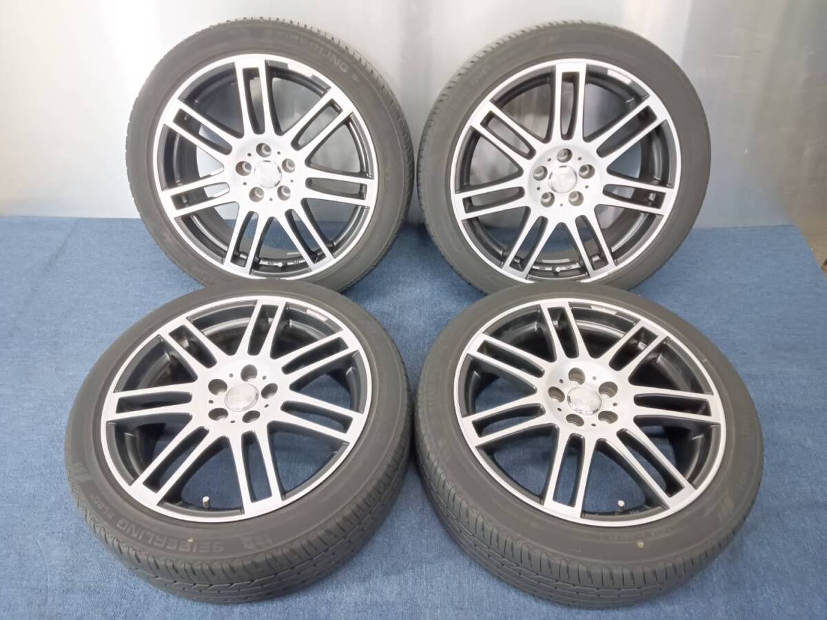 ★8分山★20年製★ SEIBERLING SL201 215/45R17 TEAM SPARCO製ホイール 17×7J +48 5H-100 4本 レガシィ・インプレッサ・BRZ・86等 E1239拍卖