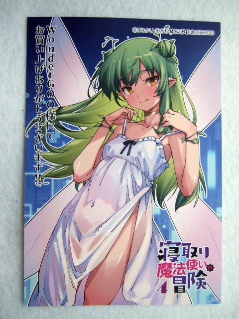ワンダーグー 限定 寝取り魔法使いの冒険 4巻 ポストカード 250221 特典 WonderGOO 非売品 イラストカード イラストペーパー まじかり拍卖