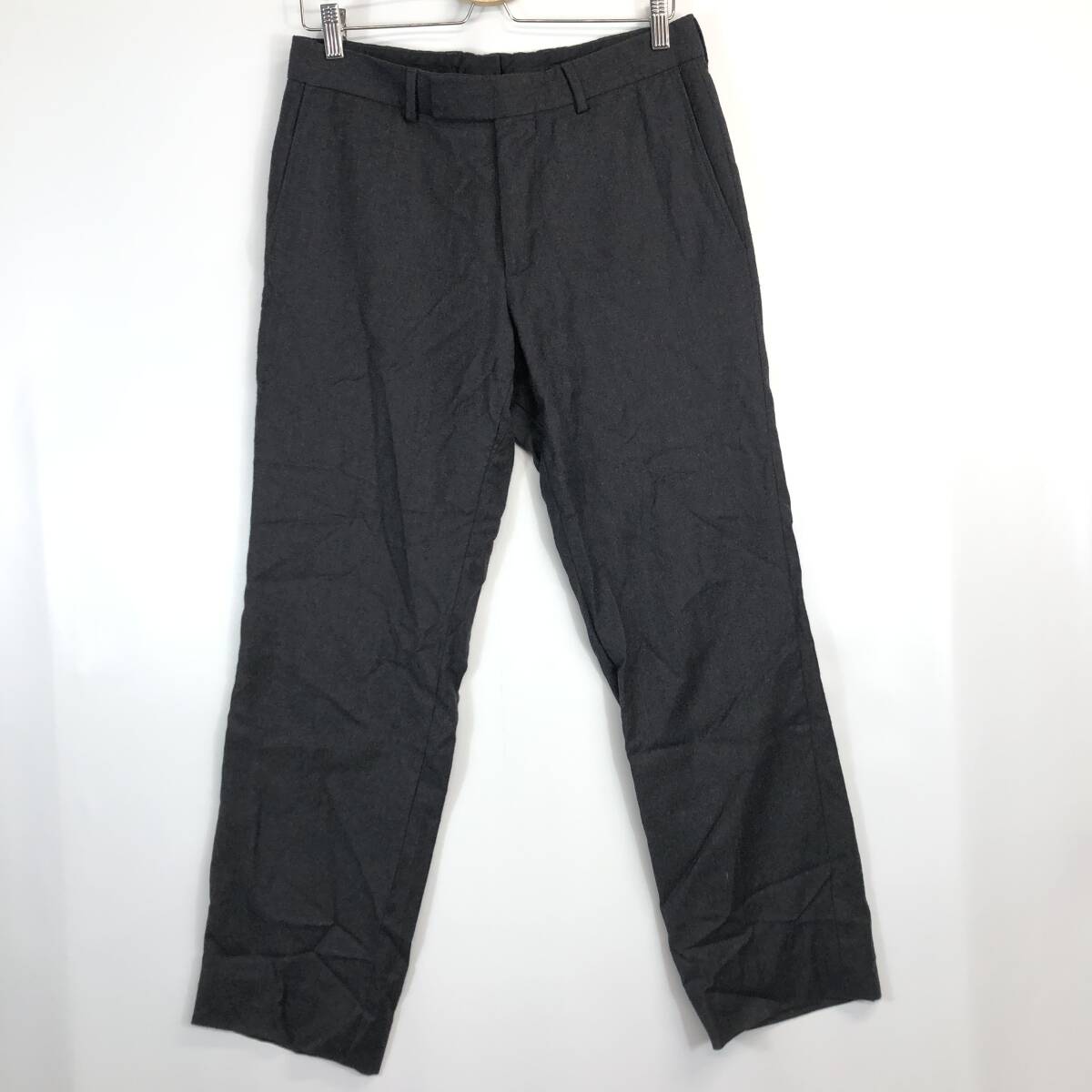 HUGO BOSS ヒューゴボス ウールパンツ ダークグレー系 トルコ製拍卖