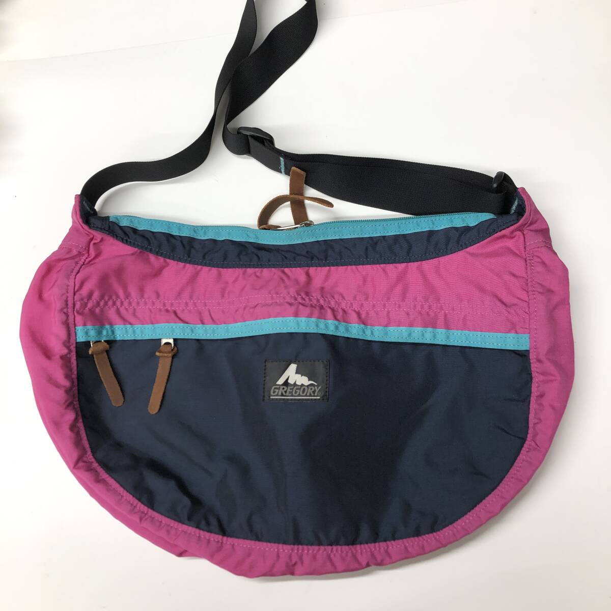 旧タグ グレゴリー サッチェルM ショルダーバッグ クレイジーカラー ターコイズ ネイビー フーシャ拍卖