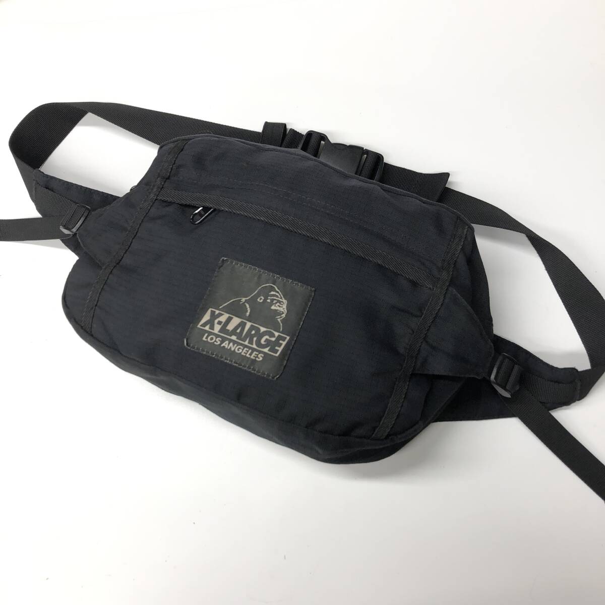 エクストララージ X-LARGE ナイロンウエストバッグ ブラック 0101024拍卖