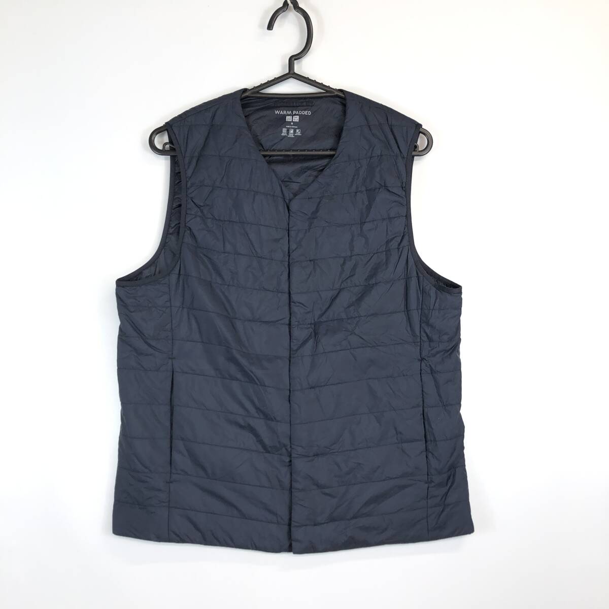 UNIQLO ユニクロ パフテックベスト ヒートテック ダークネイビー メンズMサイズ 311-459610拍卖
