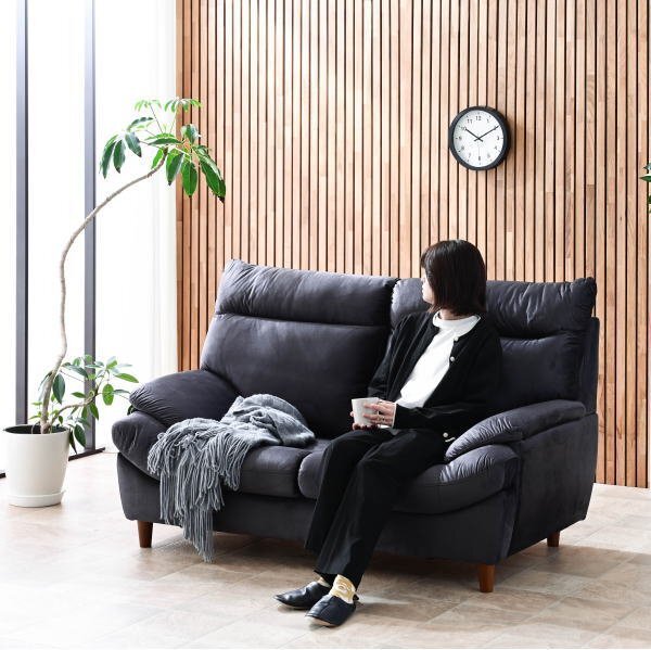 新品 ハイバック 2人掛けソファー ブラウン 傷に強いファブリック 北欧 2Pソファ ロボット掃除機対応 おしゃれ リビング outlet:ST10-17k01拍卖