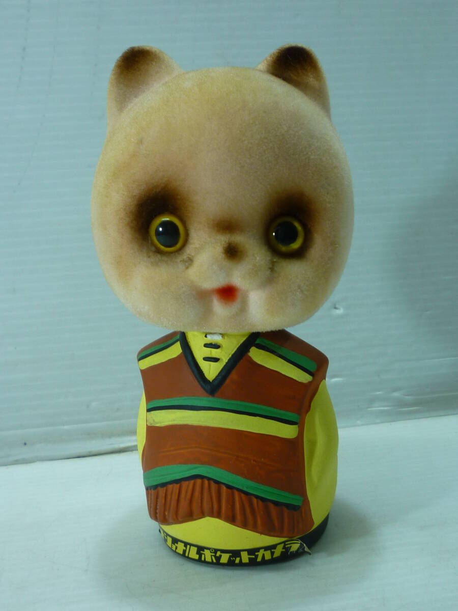 ナショナル ポケットカメラ 湿度で色が変わる♪販促品 お天気ネコ 猫 首振り ボビングヘッド メキシコ/昭和レトロ ノベルティグッズ 非売品拍卖