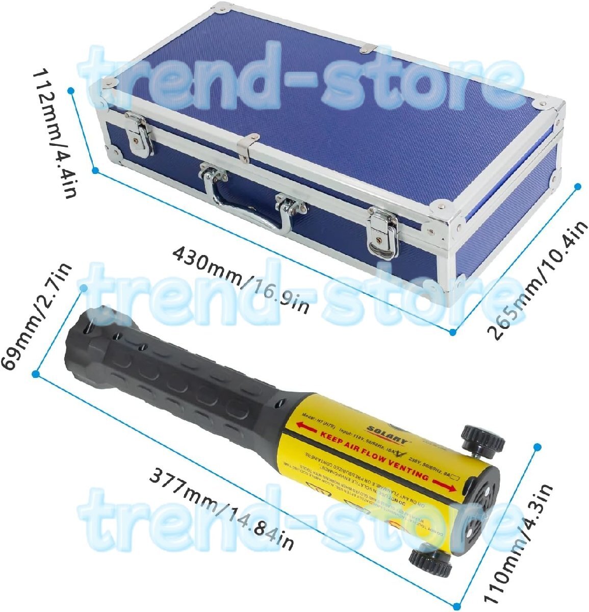 ミニ磁気誘導加熱器キット Φ25mm*2、Φ30mm*2、Φ45mm*2、U字形600mm*2 コイル付き ツールボックス拍卖