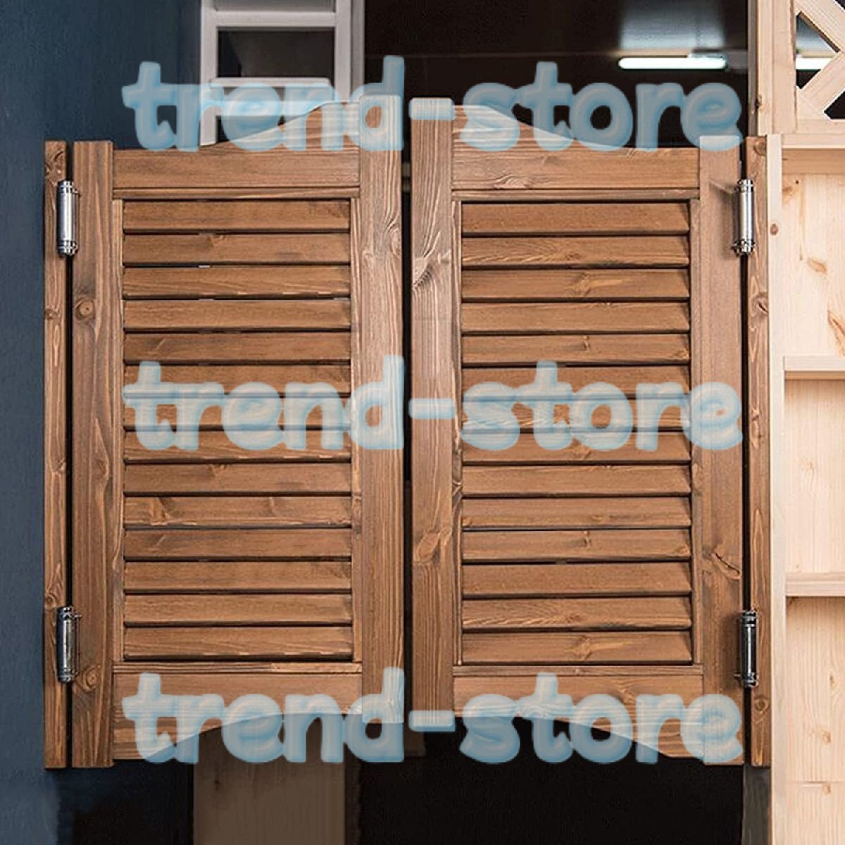 カフェドア スイングドア、無垢材ルーバーサルーンスイングドア、ウエスタンハーフウエストドア、廊下バスルーム装飾用 120x90cm拍卖