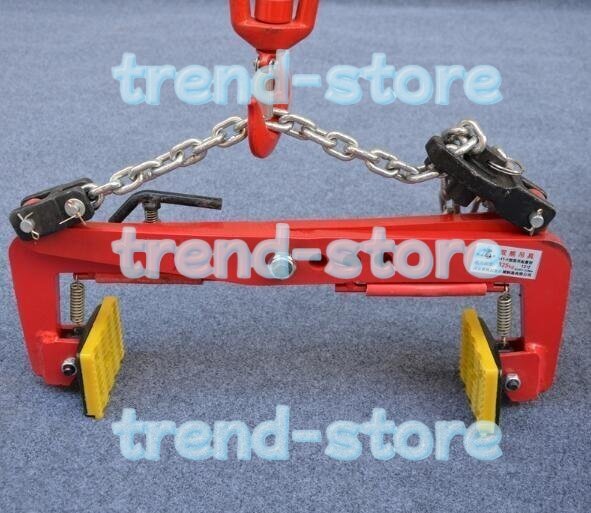 多機能 縦吊り 荷吊り用 吊り具 クランプ スーパーツール はさみ板 滑り止め 建設機械 運搬 吊上げ 厚鋼板荷重350kg開口幅300-510mm拍卖