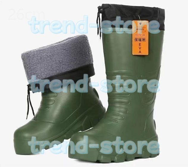 防寒長靴 メンズ 防寒靴 長靴 防寒ブーツ スノーブーツ 軽量 ブーツ おしゃれ かっこいい 24.5~28cm拍卖