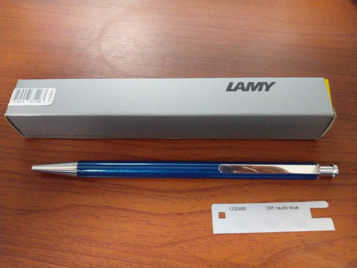 (送料込み 未使用)LAMYラミーボールペン stエスティー 青(ノーティカブルー)拍卖