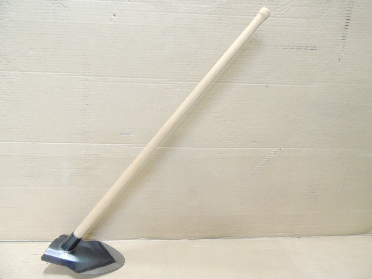 富山型鍬 鋼付 3.5尺柄アゴ付 富山向き 富山くわ ガーデニング農業とやま拍卖