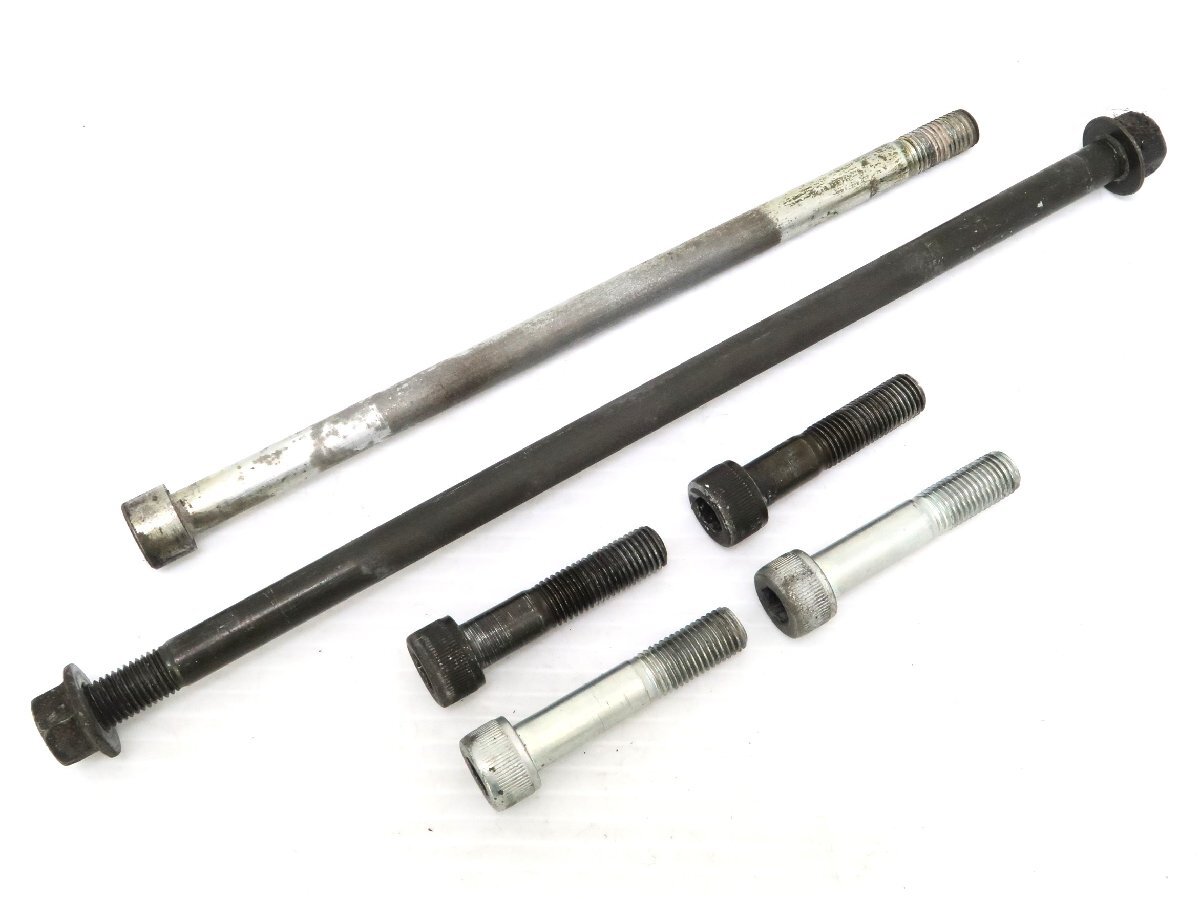 0【評価A】 FZR1000 3GM 当時物 純正 エンジン フレーム マウント ハンガー ボルト ブラケット ステー 等 金具 セット拍卖