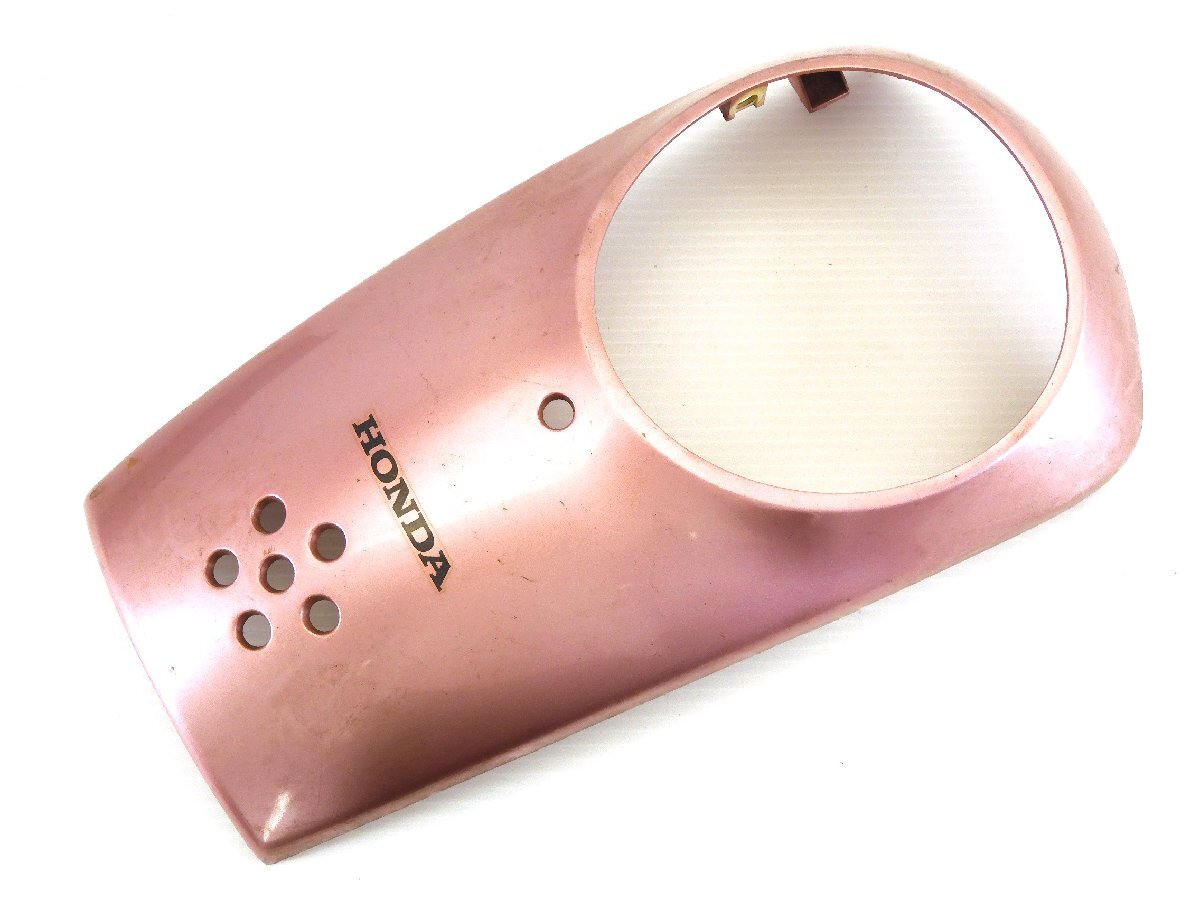 80【評価A】 HONDA ホンダ 純正 クレア スクーピー 系 フロント カウル ライト カバー ピンク 64301-GETA-0000拍卖
