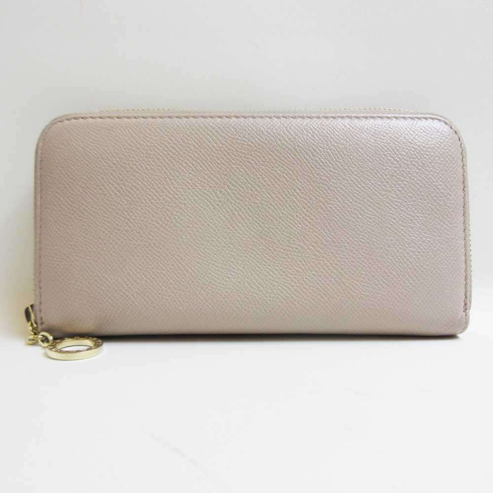 ブルガリ 長財布 ラウンドファスナー トープ グレージュ レザー BVLGARI ABランク 中古 六甲道店拍卖