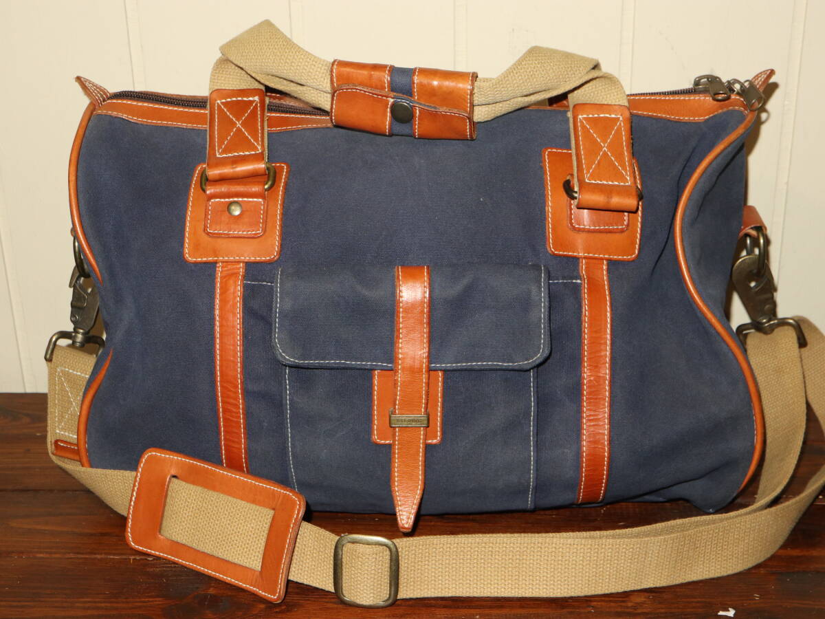 MADE IN USA BELDING ベルディング オイルドキャンバス フライトバッグ / ボストン バッグ ショルダー キャンバス 2WAY ゴルフ拍卖