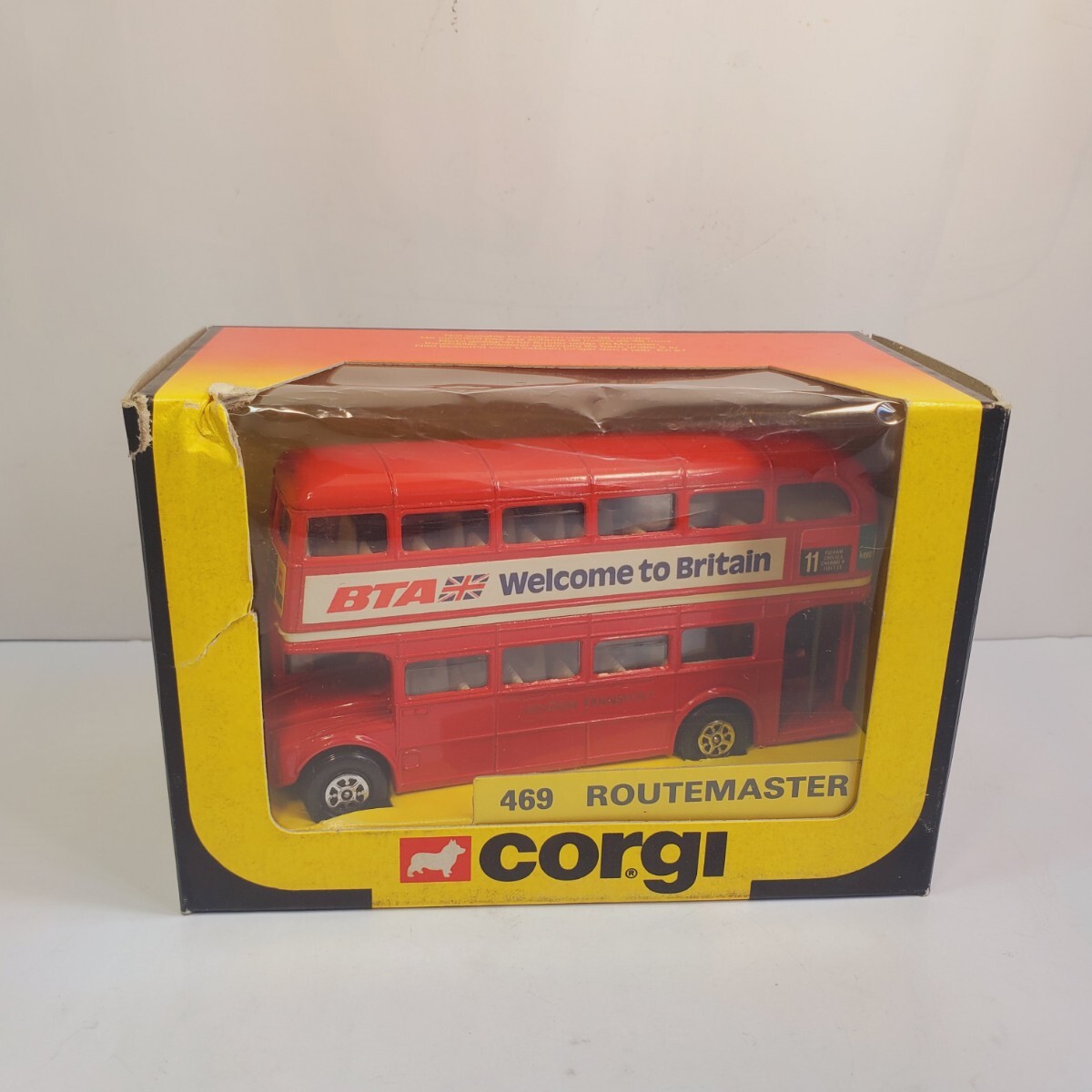 CORGI TOYS コーギー 1/43「LONDON TRANSPORT ゛ROUTE MASTER゛」ロンドン ルートマスター 二階建バス イギリス製 未使用に近い A116拍卖