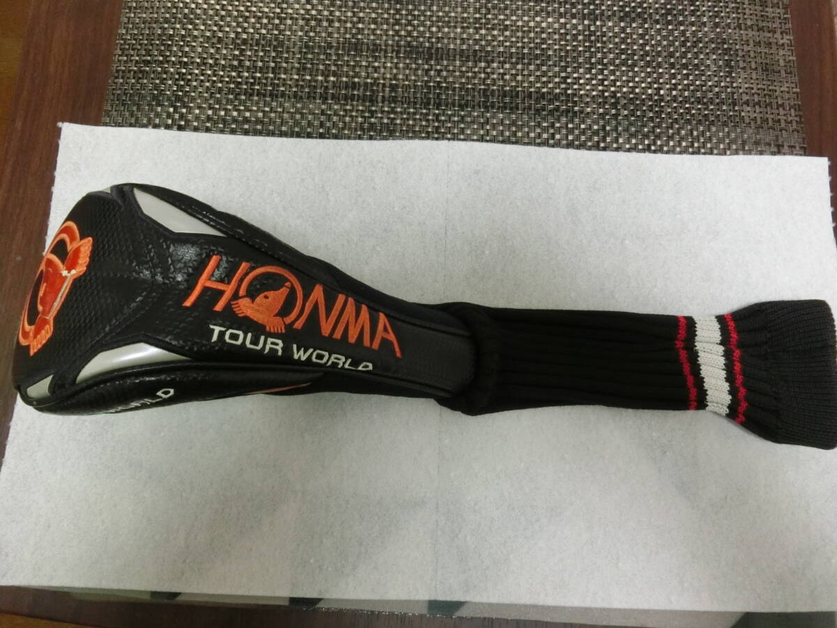 ★HONMA TOUR WORLD/ヘッドカバー/FW用/黒X銀X刺繍/中古★H21拍卖