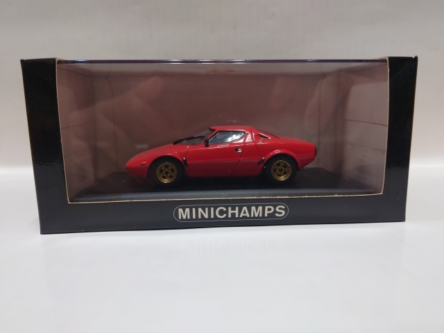 B-1208 中古品◇ミニカー MINICHAMPS ミニチャンプス 1/43 Lancia Stratos 1972-78(レッド)拍卖