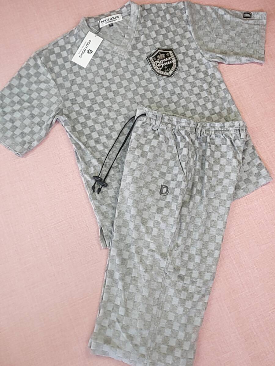 DOUX DOUCE デュークスデューチェ 新品 SALE 40%OFF 超特価 半袖 ショートパンツ 上下セット LLサイズ ゆったり目 ストレッチ 753803SE-12拍卖