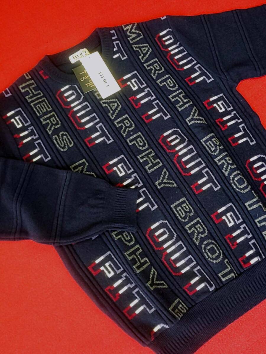 FIT OUT フィットアウト 新品 SALE 50%OFF 半額 送料無料 冬物 クルーセーター Mサイズ ゆったり目 カジュアル ゴルフ 日本製 491001-99拍卖