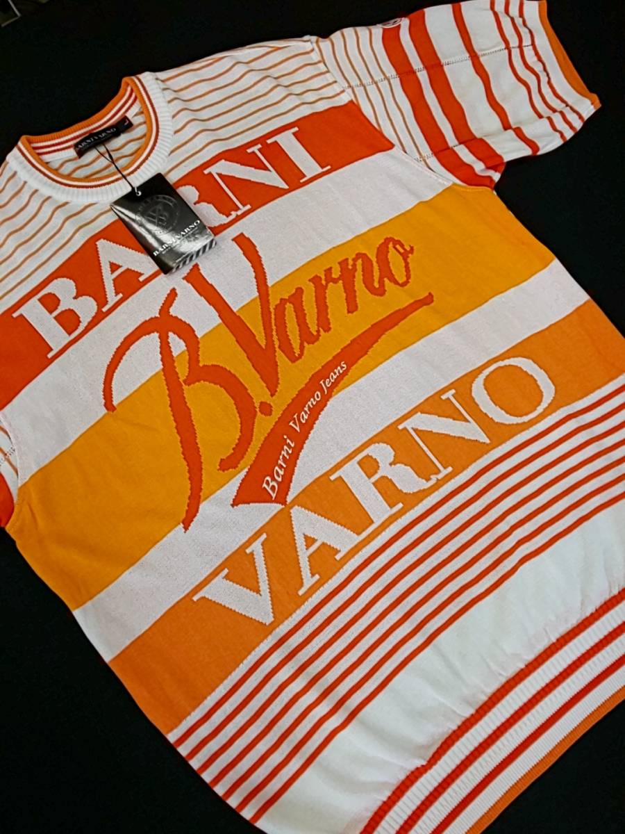 新品 SALE!! 特別価格!! 送料無料 BARNI VARNO バーニ ヴァーノ ブランド サマーセーター L(LL)サイズ 1612 日本製拍卖