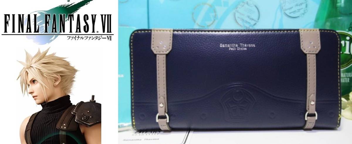 送料無料 サマンサタバサ 限定 ファイナルファンタジーVII クラウド ラウンドジップ ファスナー 長財布 新品 証明書付 FFVII FF7 櫻井孝宏拍卖