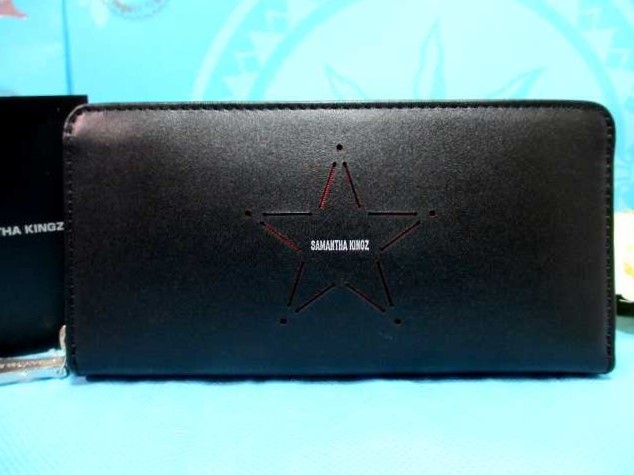 送料無料 キングズ バイ サマンサタバサ 星 スター カット レザー 牛革 ラウンドジップ ファスナー 長財布 新品 証明書付 サマンサキングズ拍卖