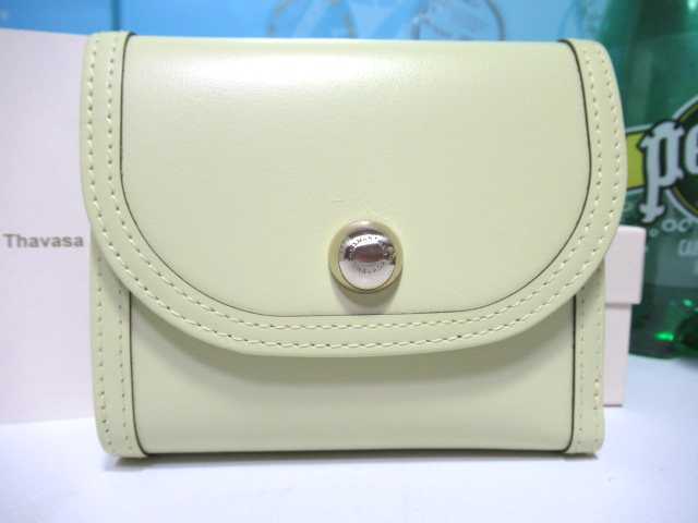 送料無料 45%引 サマンサタバサ 牛革 シンプル 丸ロゴ モチーフ付 二つ折り財布 折財布 ミニ財布 イエロー 新品 証明書付 開運 金運 春財布拍卖