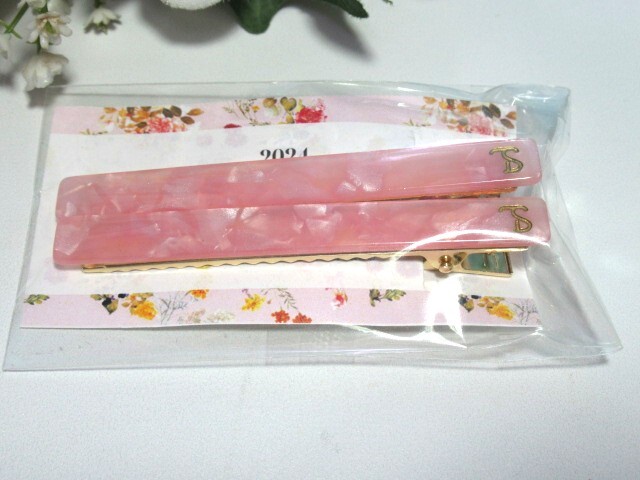 送料無料 サマンサタバサ 非売品 ヘアクリップ 髪飾り 髪留め ヘアピン ピンク プレゼント プチギフトに拍卖