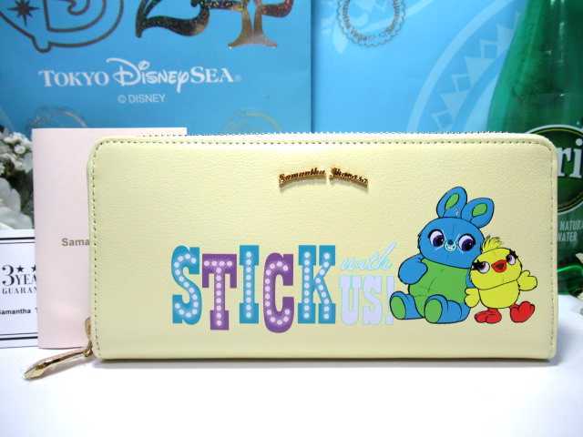 送料無料 サマンサタバサ トイ・ストーリー4 限定 ダッキー バニー 牛革 長財布 新品 証明書 包装付 ディズニー ピクサー ウッディ バズ拍卖