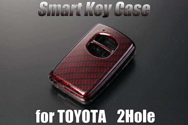 KGJ10 IQ スマートキーケース 純正交換式 レッドカーボン調 2H拍卖