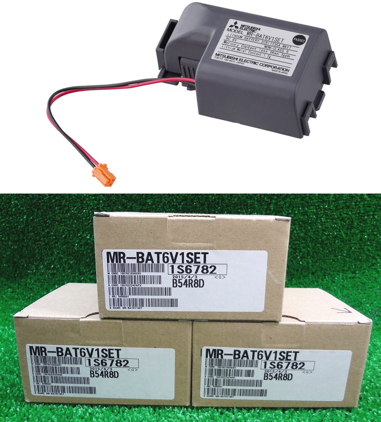 Kのか1163 新品■三菱電機■ACサーボ用バッテリ■MR-BAT6V1SET■サーボアンプ用バッテリー■電池■バッテリー■電気部品 電材■3点セット拍卖