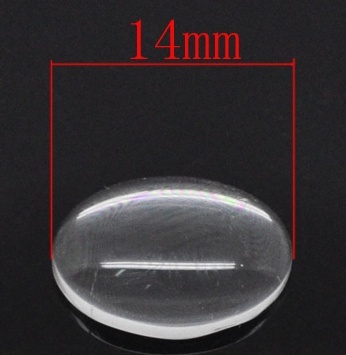 TT-ガラスドームカボション100個クリアガラス(楕円型)(14mm×10mm)拍卖