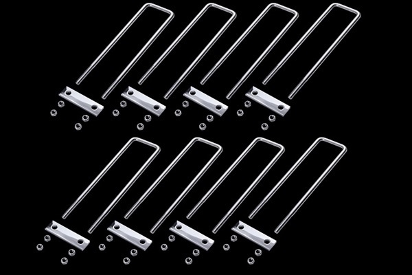 中型4t用 60cm●マニア必見●数量限定●新品⇒シャーシUボルト ステンレスUボルト8本セット 丸棒1.5cm 長さ60cm 4トン デコトラ:60-8×8拍卖