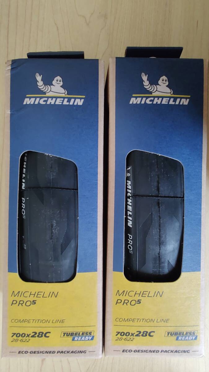 MICHELIN PRO5 ミシュラン プロ5 TLR 28C 黒 未使用/2本セット 送料無料拍卖