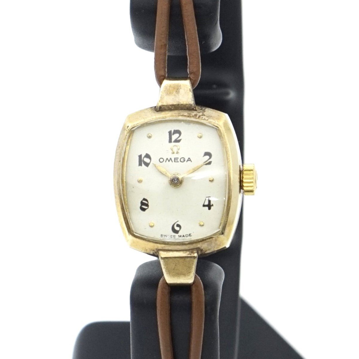 オメガ レディース 腕時計 手巻き 2針 トノー OMEGA 1950年代製 1年保証 25-M-063拍卖