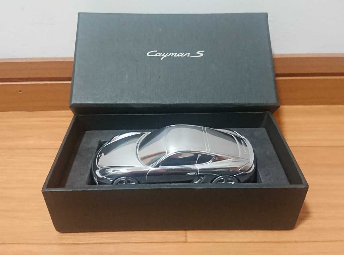 ポルシェケイマンS ペーパーウエイト メタルカー 未使用箱付 拍卖
