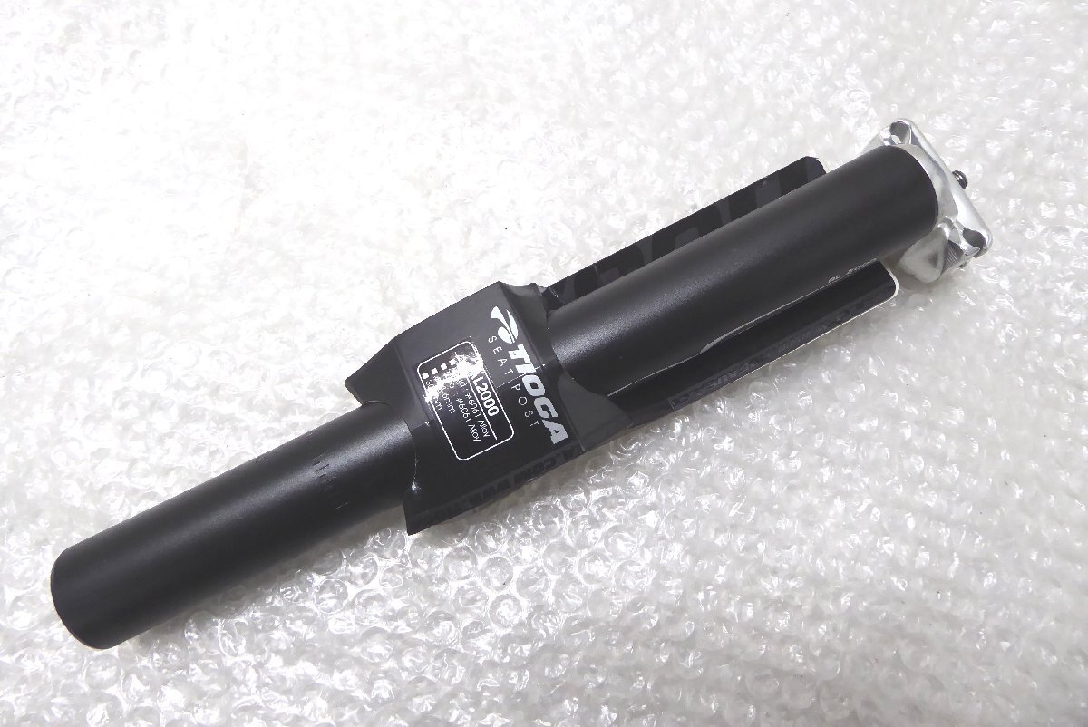 ■◆未使用保管品 TIOGA AL2000 タイオガ アルミ シートポスト ブラック 径31.6mm/300mm 拍卖
